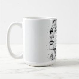 Taza De Café Brújula de Mapa Personalizada Arte de Mujer Estilo