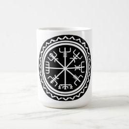 Taza De Café Brújula Vikinga Vegvisir