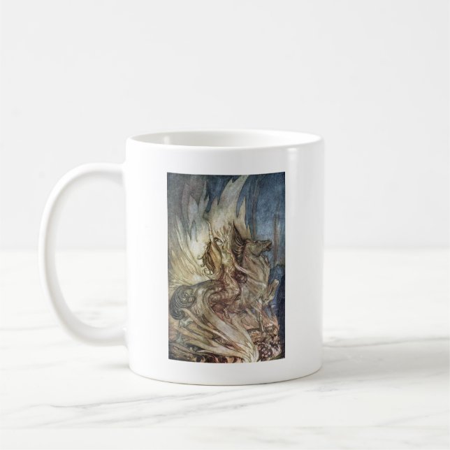 Taza De Café Brünnhilde y la pira funeraria de Siegfried (Izquierda)