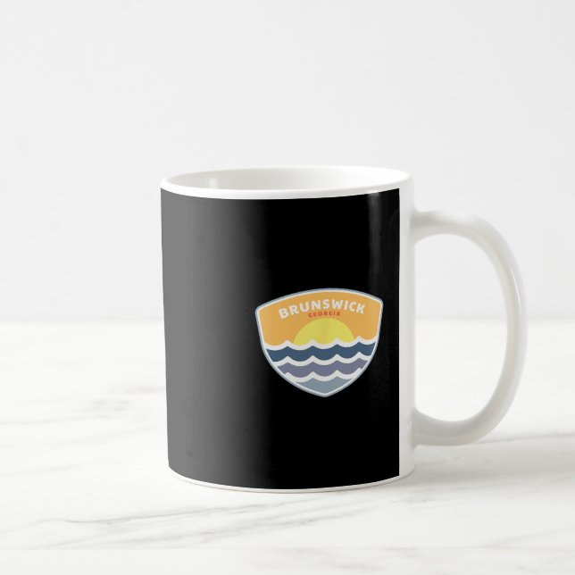Taza De Café Brunswick Georgia Beach Ga Sunset Vacation Souveni (Derecha)