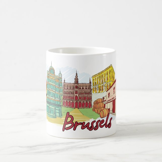 Taza De Café Bruselas Bélgica (Centro)