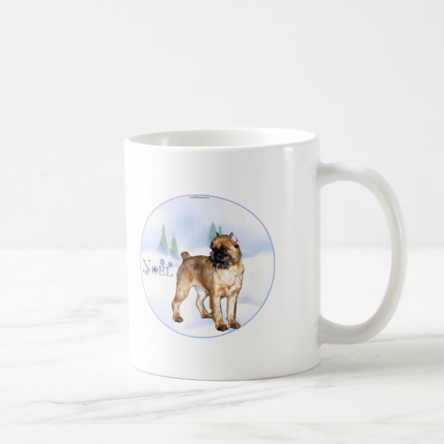 Taza De Café Bruselas Griffon Noel (Derecha)