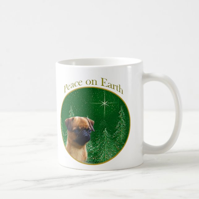 Taza De Café Bruselas Griffon Peace (Derecha)