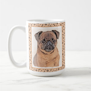 Taza De Café Bruselas Griffon Smooth Painting Original Dog Art