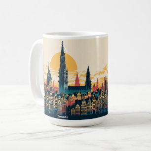 Taza De Café Bruselas, pintura estilista belga