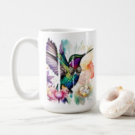 Taza De Café Brushstroke Bird Art