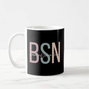 Taza De Café Bsn Boho Licenciatura En Ciencia En Enfermería