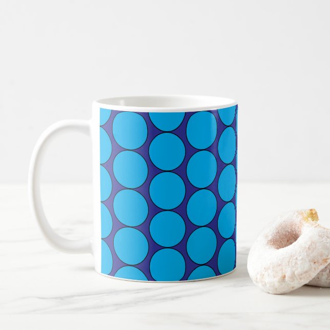 TAZA DE CAFÉ "BUBBLE-BERRY" CAFÉ POP-ART (Con donut)
