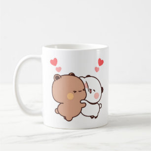 Taza De Café Bubu and Dudu, Panda y Brownie Bear Couple