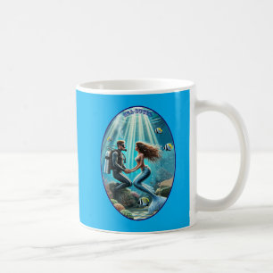 Taza De Café Buceador de buceo SCUBA con sirena