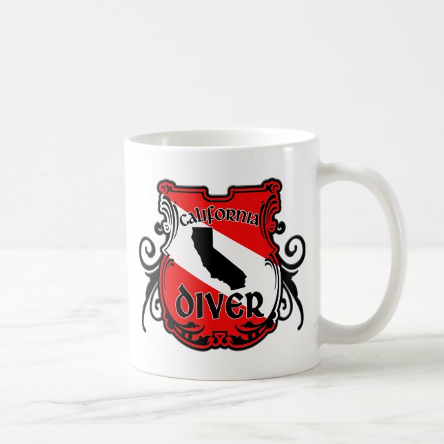 Taza De Café Buceador de California (Derecha)