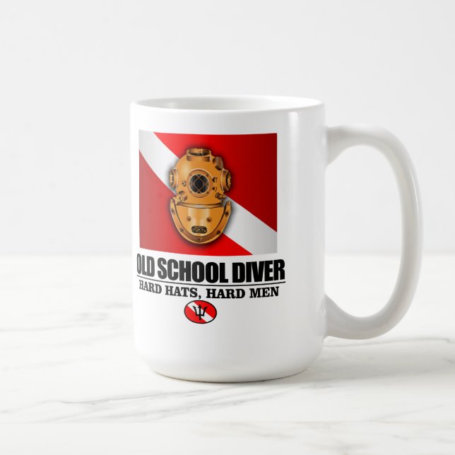 Taza De Café Buceador de la vieja escuela (Derecha)