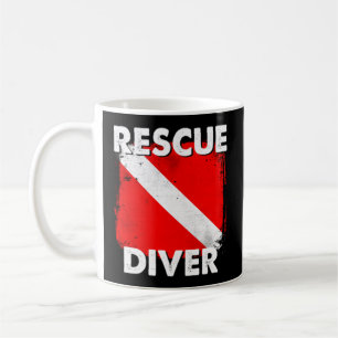 Taza De Café Buceador de rescate de Scuba para instructores de 