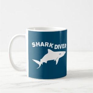 Taza De Café Buceador de tiburones