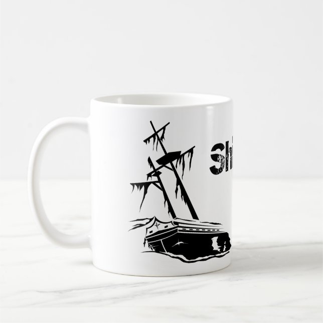 Taza De Café Buceador del naufragio (Izquierda)