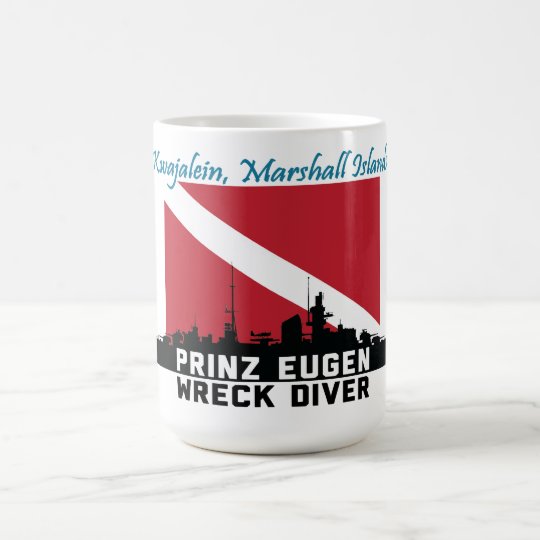 Taza De Café Buceador Kwajalein Marshall Islands de la ruina de