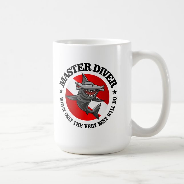 Taza De Café Buceador maestro (Hammerhead) (Derecha)