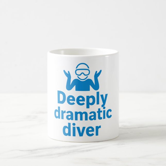 Taza De Café Buceador profundamente dramático (Centro)