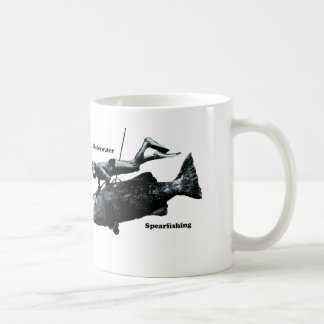 Taza De Café Buceador subacuático de Freediving Spearfishing