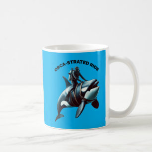 Taza De Café Buceador Vintage de SCUBA montando un gran asesino