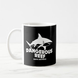 Taza De Café Buceando en Scuba grandes tiburones blancos - Arre