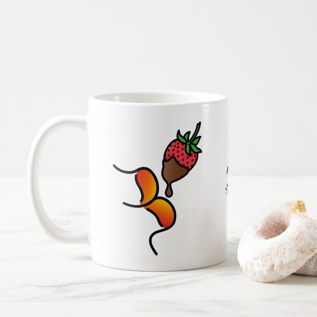 Taza De Café ¡¡¡buceando muackS!!! Fresa y chocolate (Con donut)