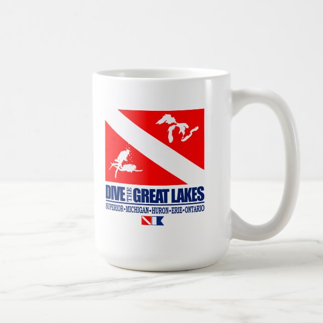 Taza De Café Bucear en los Grandes Lagos (Derecha)