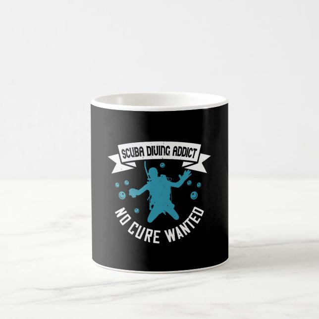 Taza De Café Buceo - Adicto al buceo sin cura deseada (Centro)