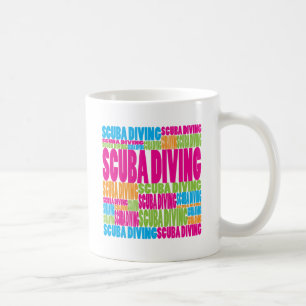 Taza De Café Buceo con escafandra colorido