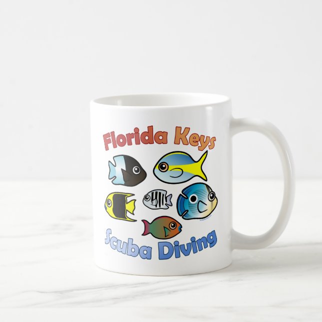 Taza De Café Buceo de los Cayos de Florida (Derecha)