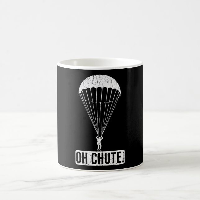 Taza De Café Buceo en paracaídas Oh Chute (Centro)