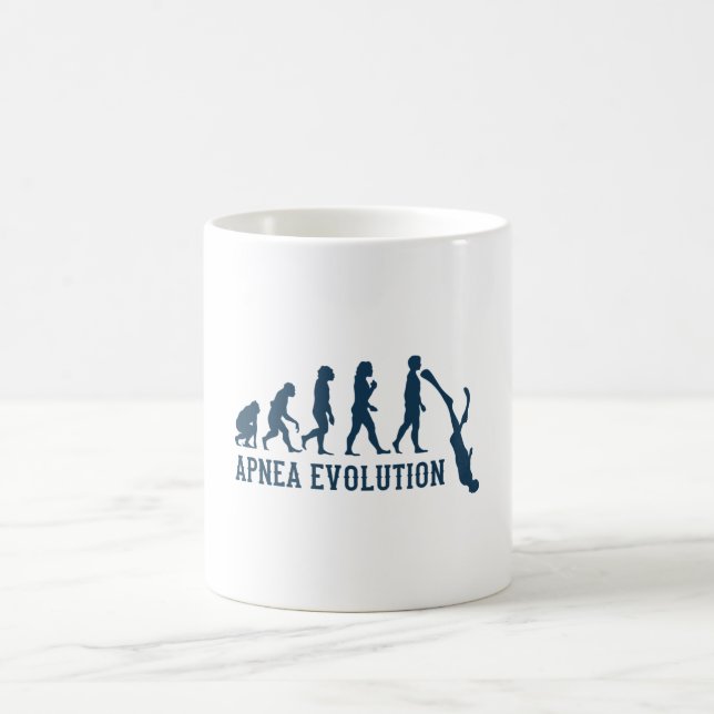 Taza De Café Buceo libre libre de apnea Evolución (Centro)