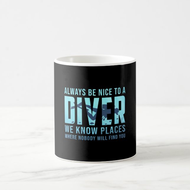 Taza De Café Buceo Scuba Buceo Buceo Dive Divertida Idea de Reg (Centro)