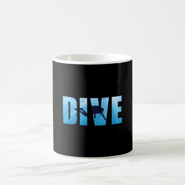 Taza De Café Buceo Scuba Submarinismo Buceo Dive Divertida Idea (Centro)