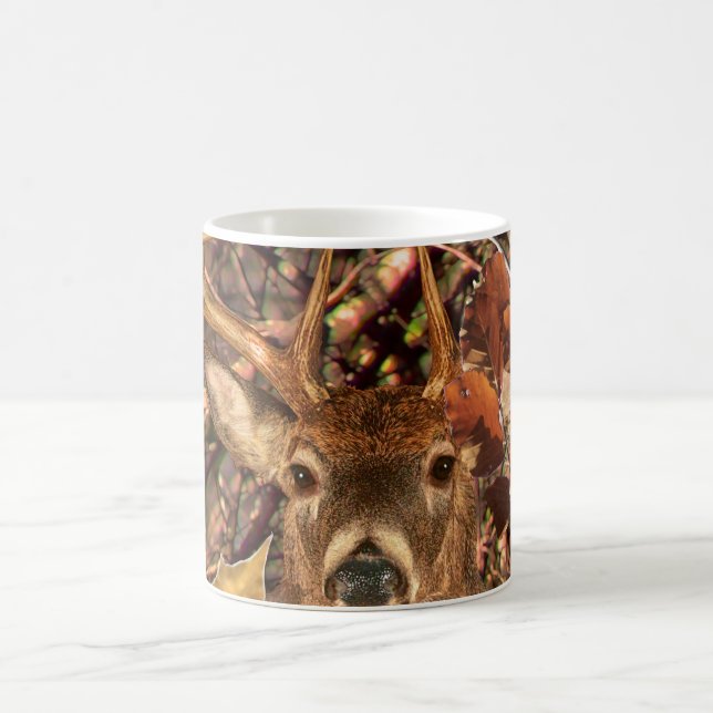 Taza De Café Buck in Hunter Camo White Tail Deer (Centro)