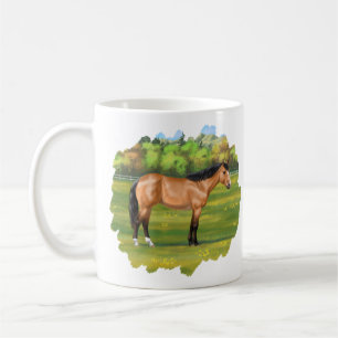 Taza De Café Buckskin Dun Quarter Horse
