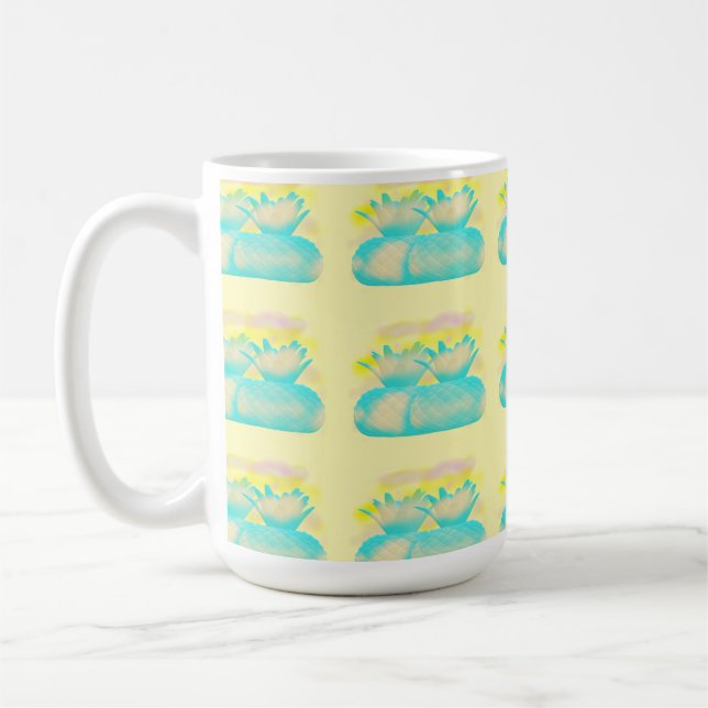 Taza De Café Bucle de frutas arte pocillos mágicos piña (Izquierda)