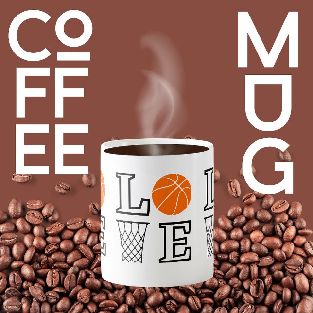 Taza De Café Bucles de baloncesto, regalo del jugador de balonc (Subido por el creador)