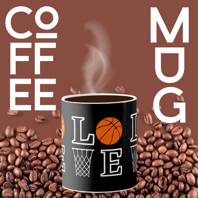 Taza De Café Bucles de baloncesto, regalo del jugador de balonc (Subido por el creador)