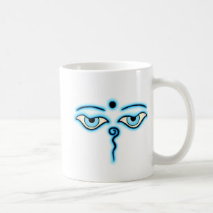 Taza De Café Buda azul claro Eyes.png