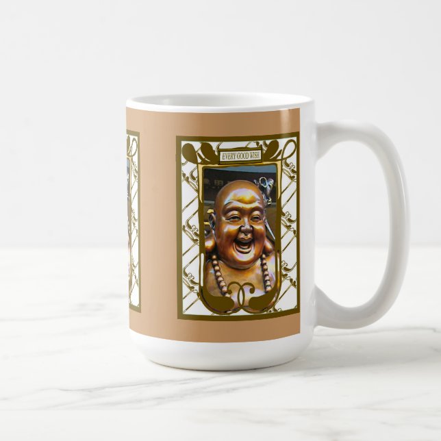 Taza De Café Buda de risa chino (Derecha)