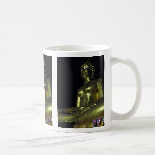Taza De Café Buda dorado de noche (Derecha)