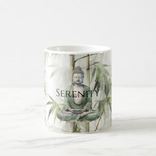 Taza De Café Buda Serenidad de Bambú Verde