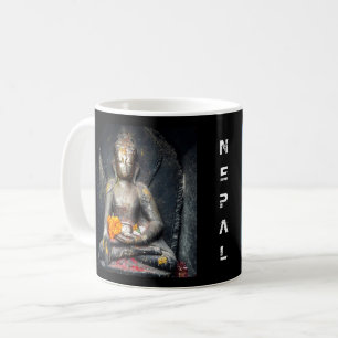 Taza De Café Buda Shakyamuni y Bouthanath Stupa, Nepal