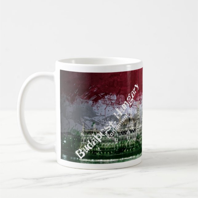 Taza De Café Budapest, Hungría - el parlamento (Izquierda)