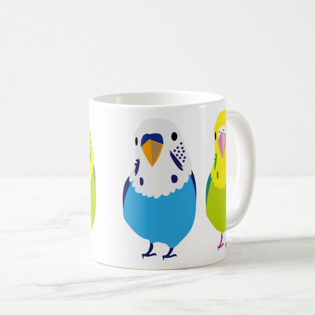 Taza De Café Budgerigar (Anverso derecho)