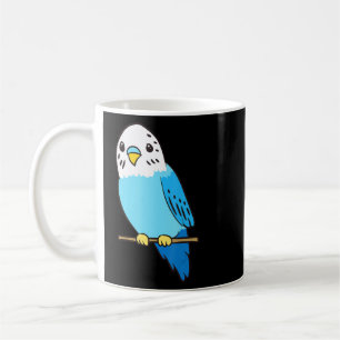 Taza De Café Budgie Bird Parakeet Cute Parakeet Blue