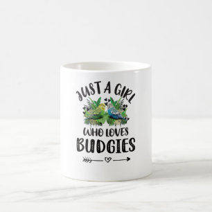 Taza De Café Budgie Chica Gifts Budgie Lover Parakeet Budgeriga