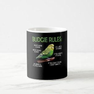 Taza De Café Budgie Propietario de Budgie Lover Parakeet Bird B