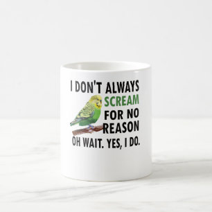 Taza De Café Budgie Propietario de Budgie Lover Parakeet Bird B